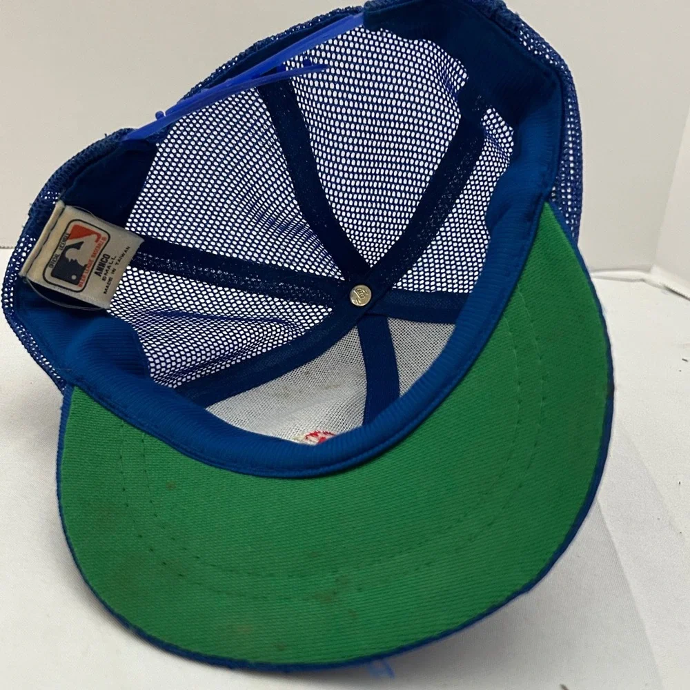 Vintage Chicago Cubs MLB Baseball Trucker Hat Cap youth ANNCO Red White Blue‎ - Picture 7 of 9